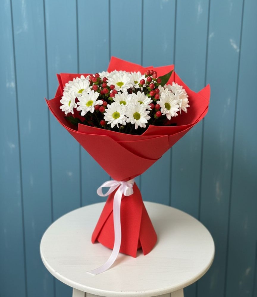 Букет цветов из: Хризантемы в Сосновоборске Пензенской области