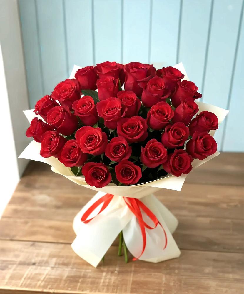 Букет 29 Красных роз в Сосновоборске Пензенской области