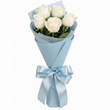 Букет 5 Белых роз Проуд #REPLACE_PRED# Сосновоборске Пензенской области
