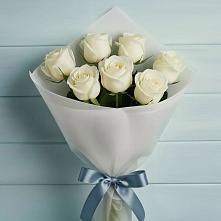 Букет 7 Белых роз Эдлесс Лав #REPLACE_PRED# Сосновоборске Пензенской области