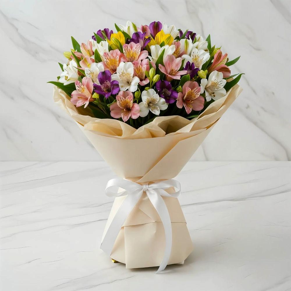 Букет цветов из: Альстромерии в Сосновоборске Пензенской области