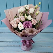 Букет цветов из:  Розы и Лизиантусы #REPLACE_PRED# Сосновоборске Пензенской области
