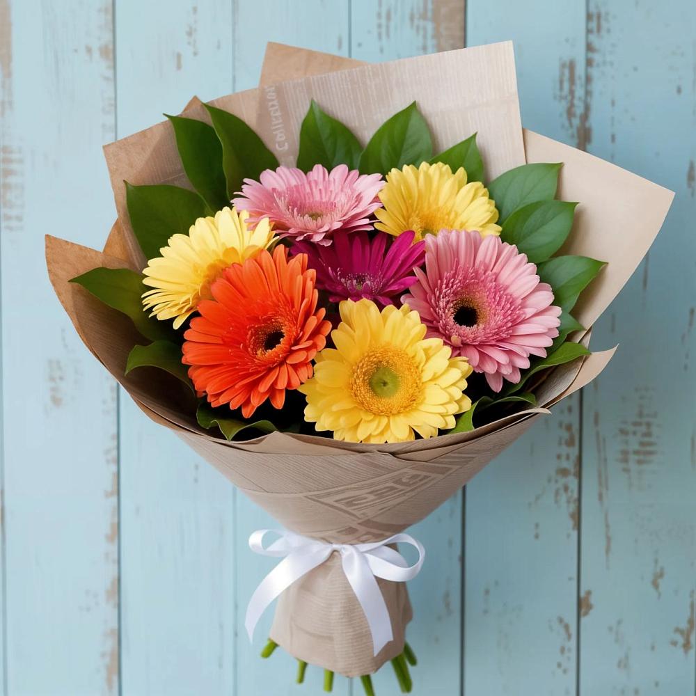 Букет цветов из: Герберы в Сосновоборске Пензенской области