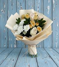 Букет цветов из:  Розы и Хризантемы в Сосновоборске Пензенской области