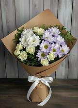 Букет цветов из:  Хризантемы и Розы #REPLACE_PRED# Сосновоборске Пензенской области