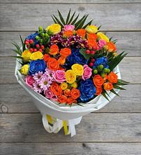 Букет цветов из:  Розы и Хризантемы в Сосновоборске Пензенской области