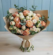 Букет цветов из:  Альстромерии и Розы #REPLACE_PRED# Сосновоборске Пензенской области